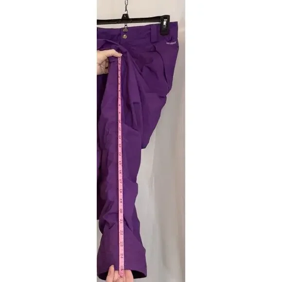 The North Face Snow Pants Youth Girls XL 18 Purple Hyvent Insulated Cargo Ski - Picture 9 of 10